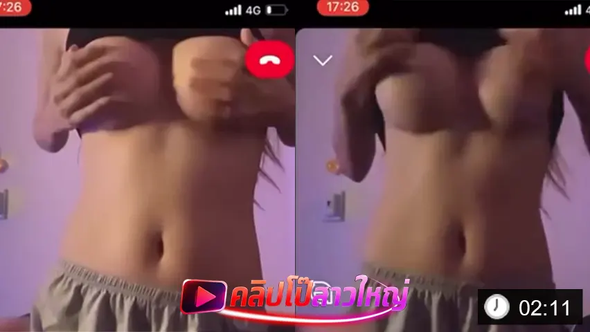 สาวสวยนมใหญ่คอลเสียวกับแฟนหนุ่ม เปิดเสื้อโชว์นมให้ดู ครางเสียงหวาน